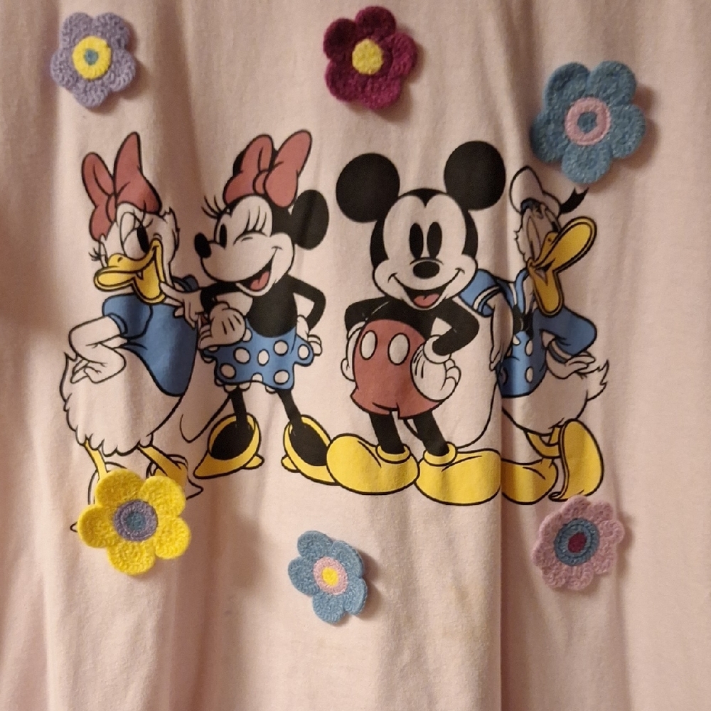 Disney Pastel Floral Character Tee